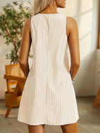 Lona™ – Ärmelloses A-Linien-Kleid mit Knopfdetails
