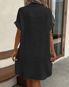 Luz™ - Bequemes Hemdkleid mit Knopfakzenten