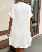 Luz™ - Bequemes Hemdkleid mit Knopfakzenten