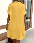 Luz™ - Bequemes Hemdkleid mit Knopfakzenten
