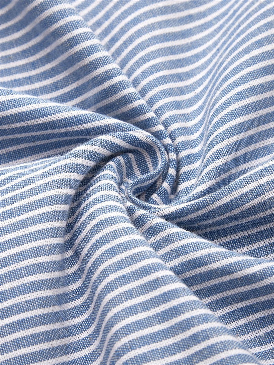 Aquelle™ - Elegantes Midikleid mit maritimen Streifen
