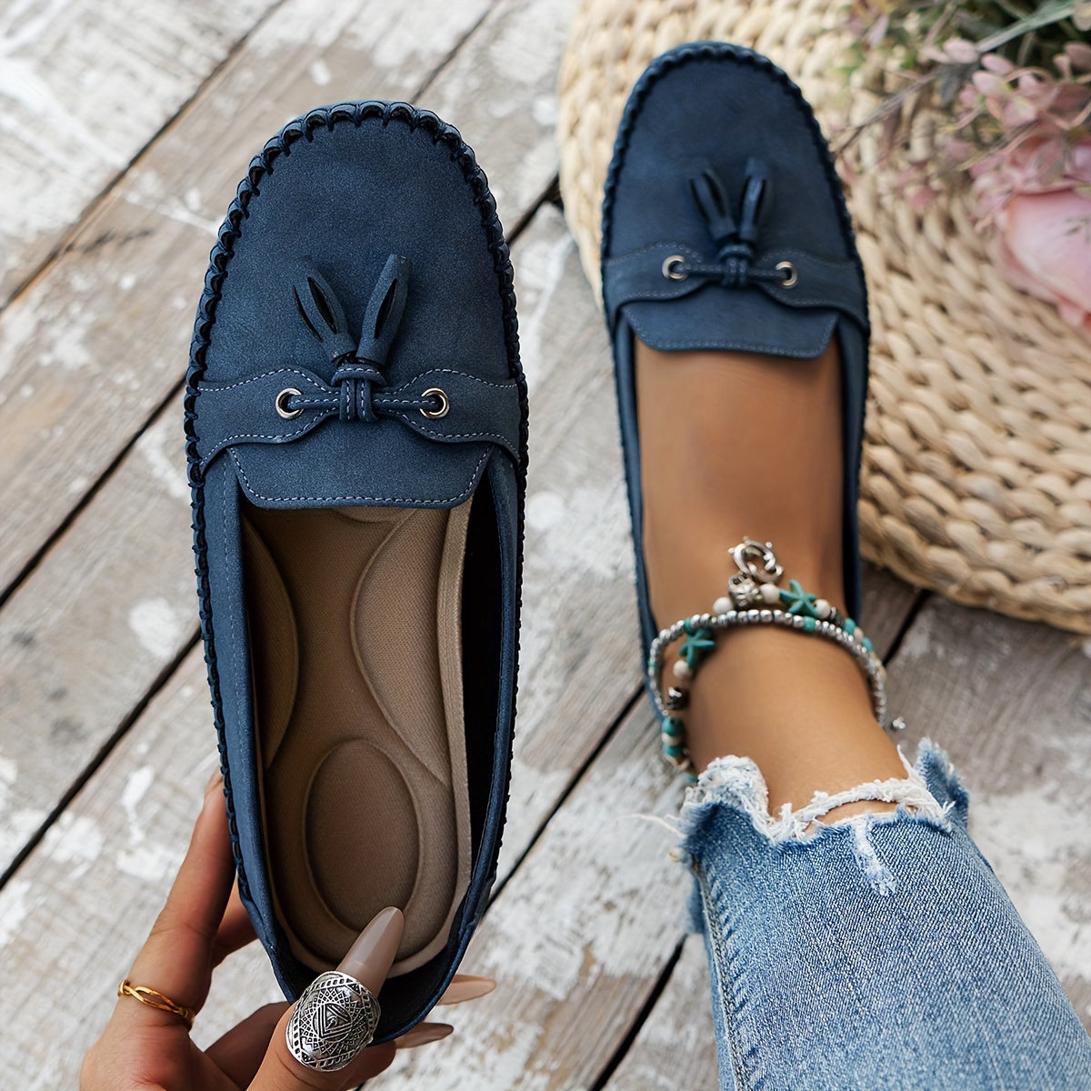 Savenora | Klassische Loafers mit Quastenakzenten