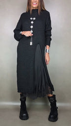 Artone™ - Elegantes Zweiteiliges Set: Langer Pullover und passendes Kleid