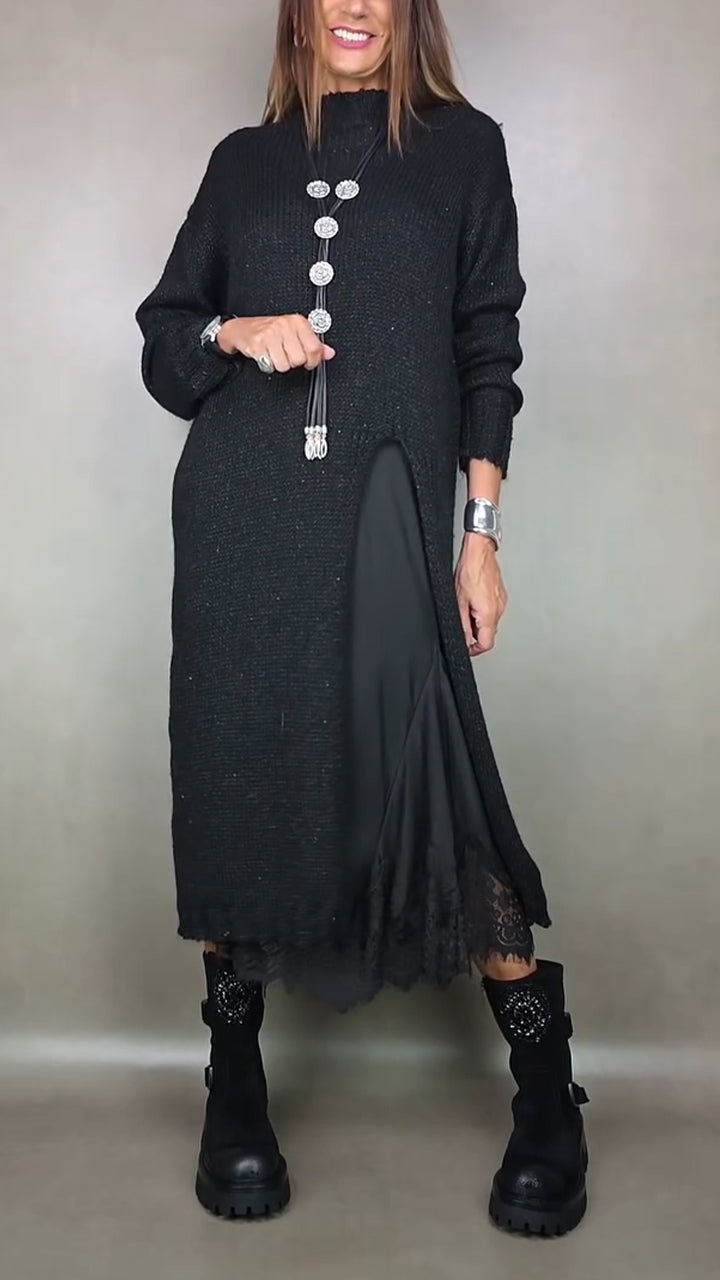 Artone™ - Elegantes Zweiteiliges Set: Langer Pullover und passendes Kleid
