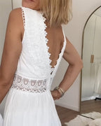 Sora™ – Ärmelloses Boho-Midikleid mit Spitzen-Details