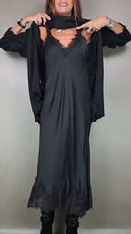 Artone™ - Elegantes Zweiteiliges Set: Langer Pullover und passendes Kleid