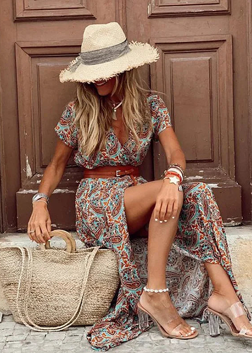 Celeste™ – Luftiges und Elegantes Boho-Maxikleid für Stilbewusste