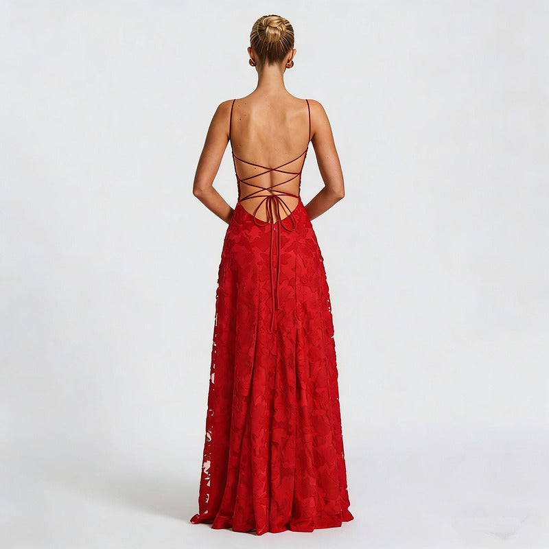 SOFIA | Elegantes Spitzen-Maxi-Kleid für besondere Anlässe
