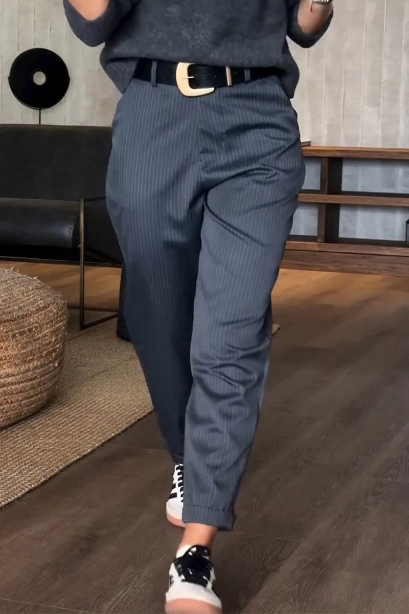 Sommerfeld | Elegante, figurbetonte Hose mit Streifen