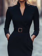 Vistara™ - Elegantes Kleid mit Taillengürtel
