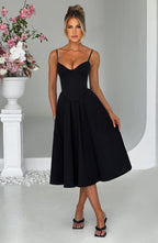 MAILEEN | Elegantes Midi-Kleid mit Korsett-Design