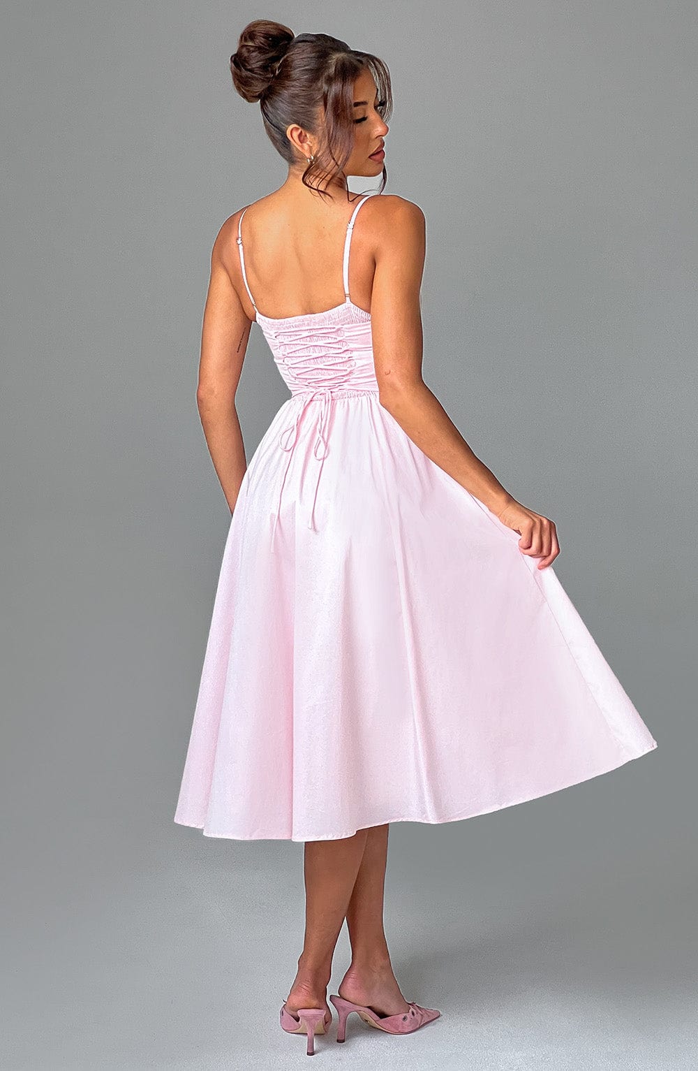 MAILEEN | Elegantes Midi-Kleid mit Korsett-Design