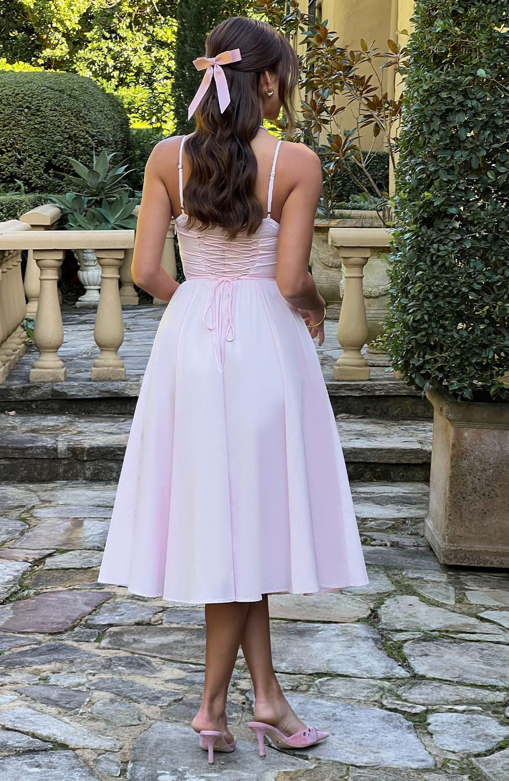 MAILEEN | Elegantes Midi-Kleid mit Korsett-Design
