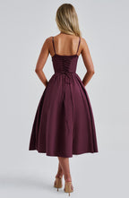 MAILEEN | Elegantes Midi-Kleid mit Korsett-Design