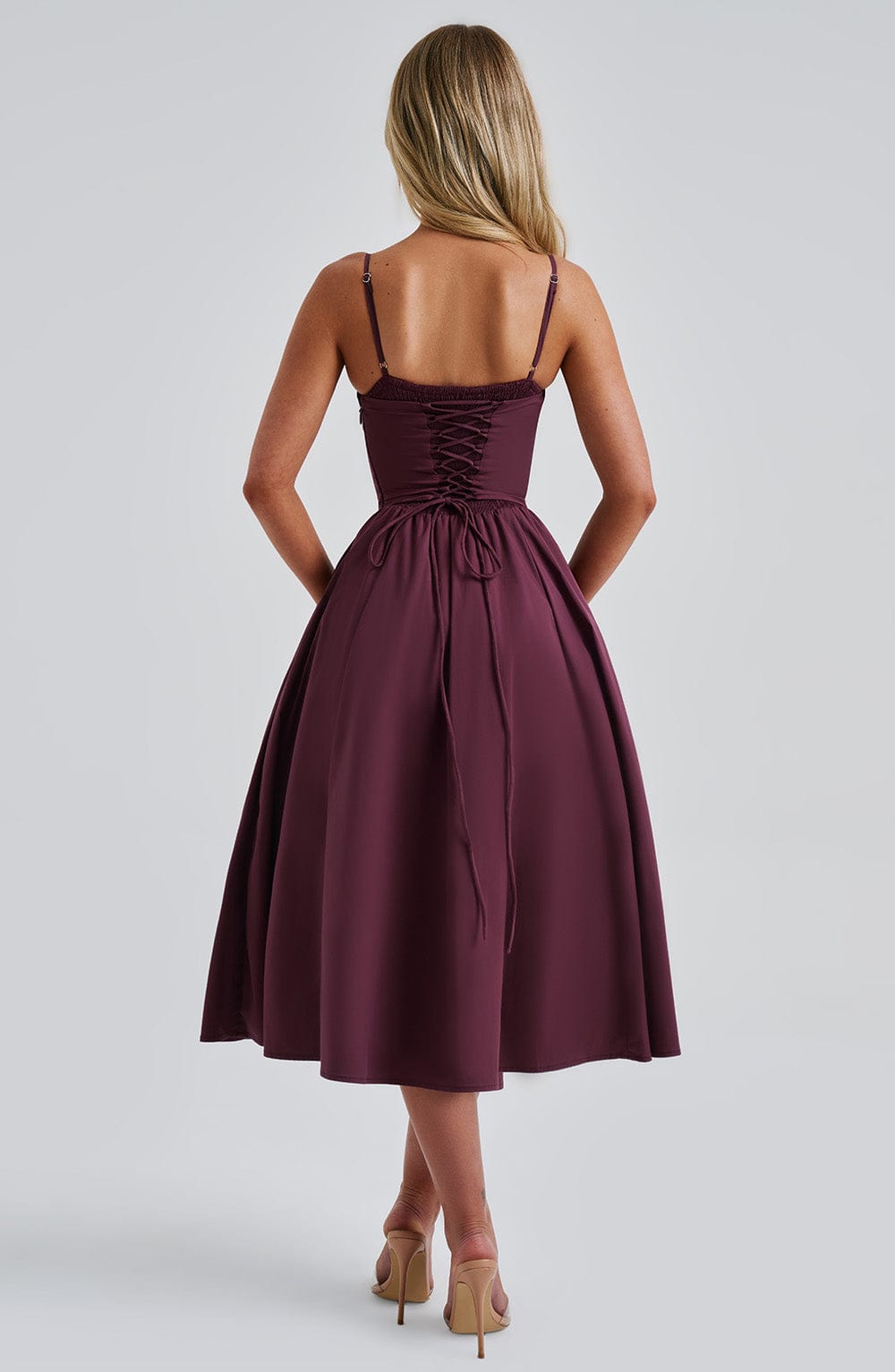 MAILEEN | Elegantes Midi-Kleid mit Korsett-Design