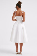 MAILEEN | Elegantes Midi-Kleid mit Korsett-Design