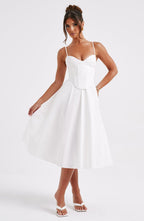 MAILEEN | Elegantes Midi-Kleid mit Korsett-Design