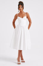 MAILEEN | Elegantes Midi-Kleid mit Korsett-Design