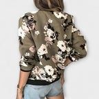 Sommerfeld™ | Kaelin – Stilvolle Bomberjacke mit floralem Muster
