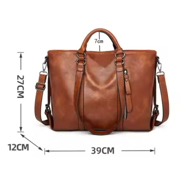 Anita | Retro Kunstleder Handtasche