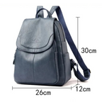 Eda | Leder-Rucksack mit Sicherheitsfunktion
