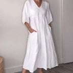 Willia™ – Elegantes V-Ausschnitt-Kleid für höchsten Tragekomfort