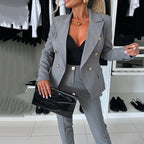 Sommerfeld | Damen-Doppelreiheranzug mit eleganter, schmaler Hose