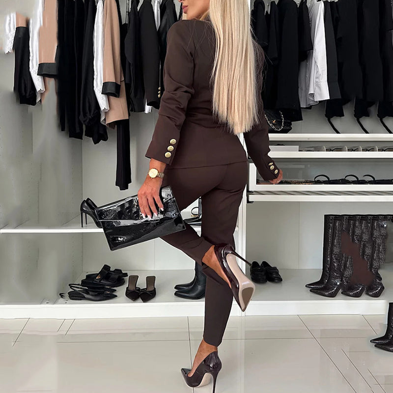 Sommerfeld | Damen-Doppelreiheranzug mit eleganter, schmaler Hose