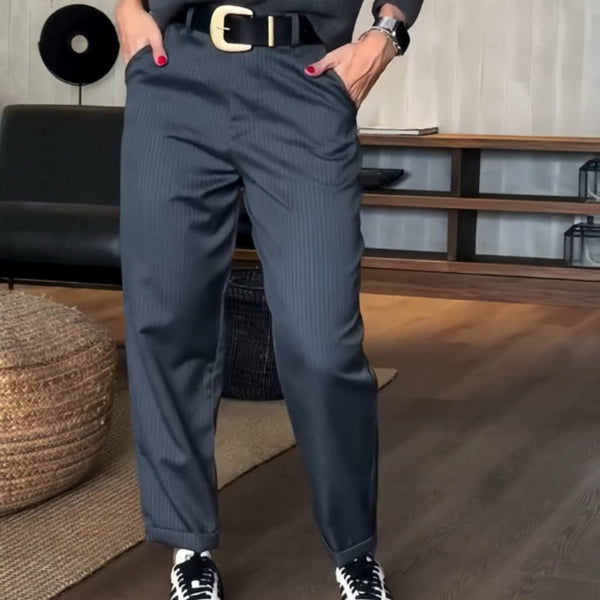 Sommerfeld | Elegante, figurbetonte Hose mit Streifen