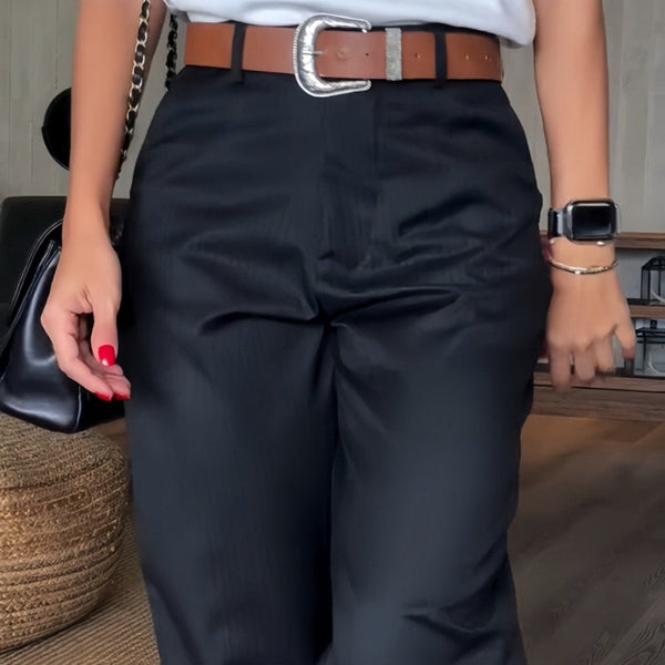 Sommerfeld | Elegante, figurbetonte Hose mit Streifen