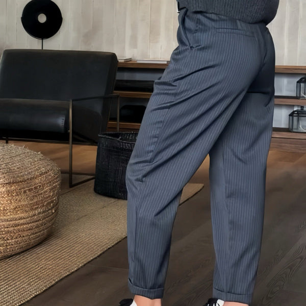Sommerfeld | Elegante, figurbetonte Hose mit Streifen