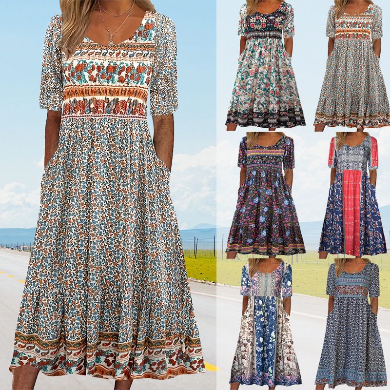 Sandra™ – Elegantes Boho-Kleid mit Print für Frauen