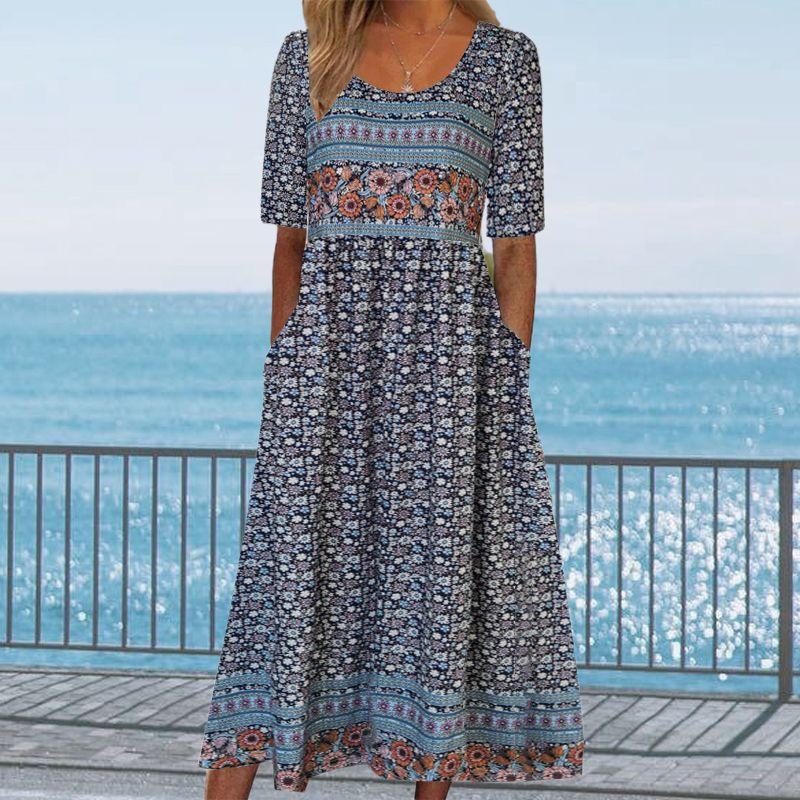 Sandra™ – Elegantes Boho-Kleid mit Print für Frauen