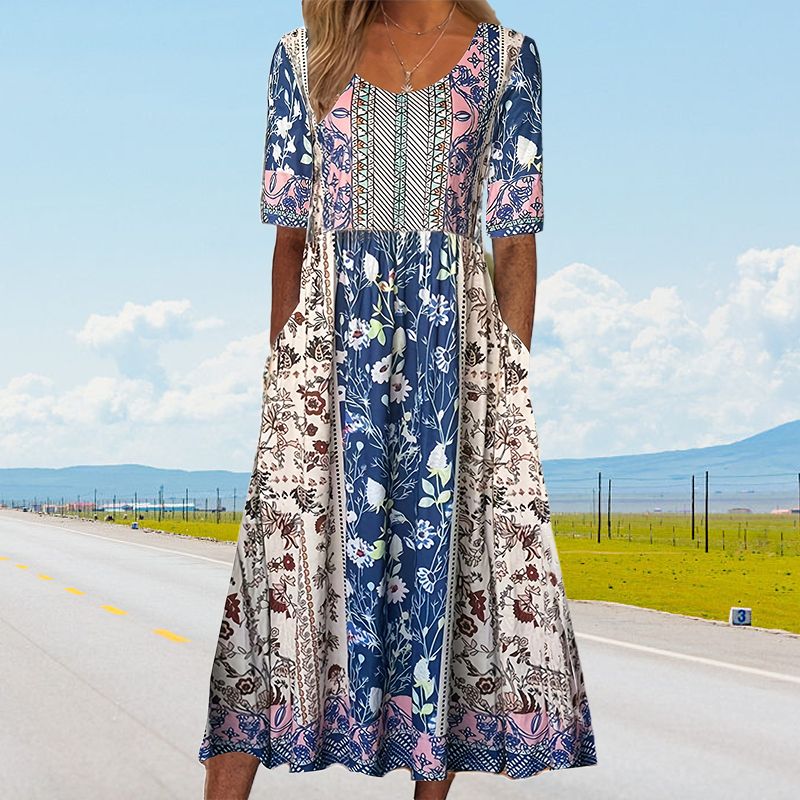 Sandra™ – Elegantes Boho-Kleid mit Print für Frauen