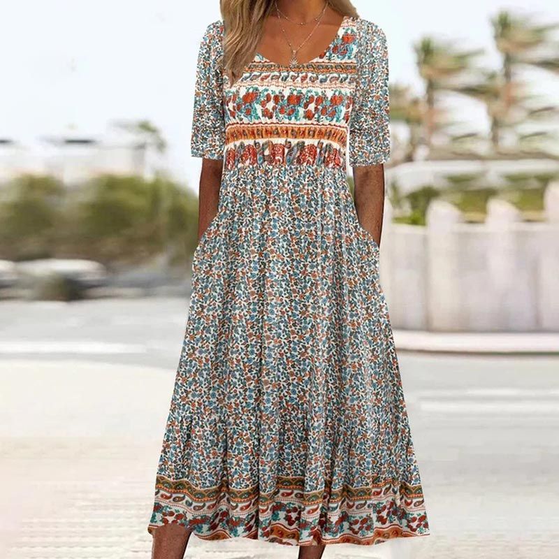 Sandra™ – Elegantes Boho-Kleid mit Print für Frauen