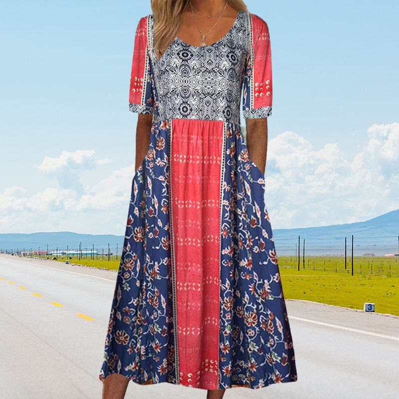 Sandra™ – Elegantes Boho-Kleid mit Print für Frauen