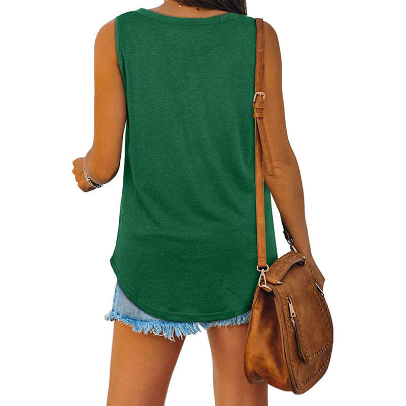 Ylona | Klassisches V-Ausschnitt Sommer-T-Shirt