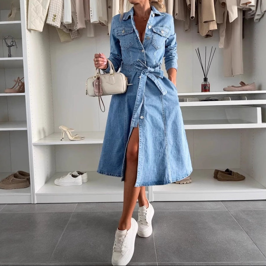 Jely™ – Langärmliges Maxi-Kleid