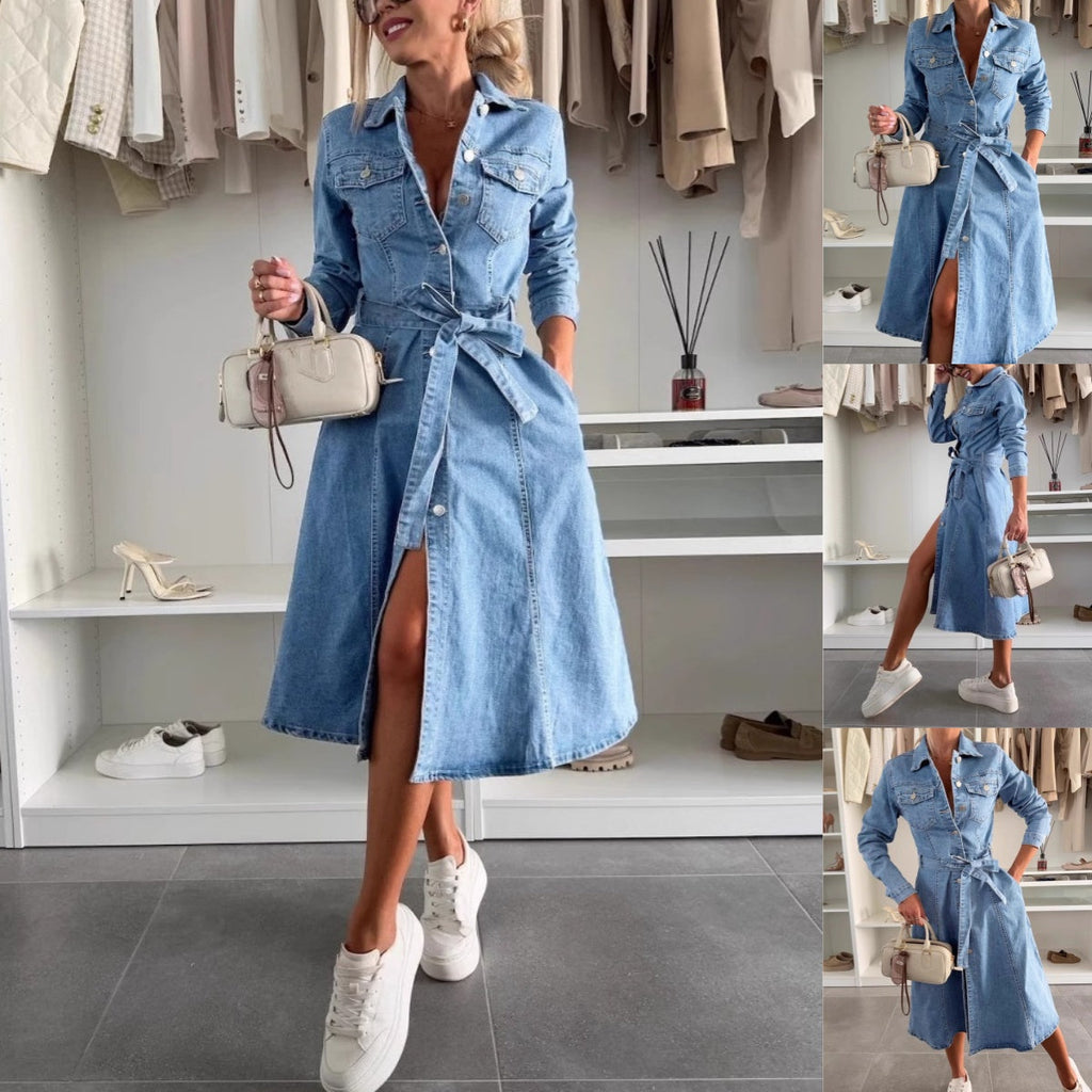 Jely™ – Langärmliges Maxi-Kleid