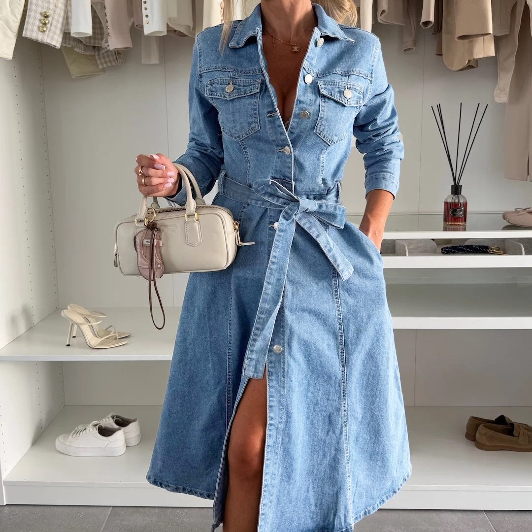 Jely™ – Langärmliges Maxi-Kleid